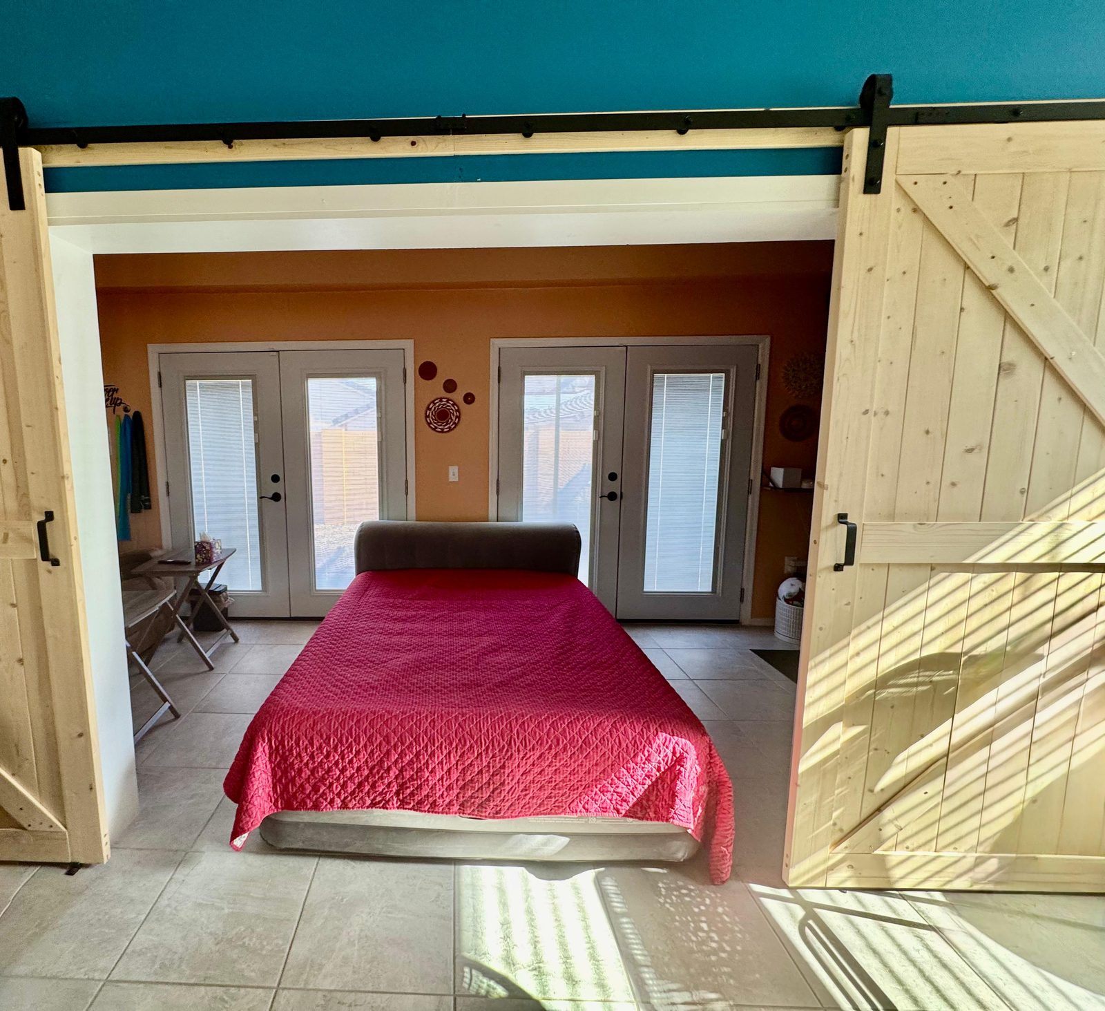 The Arizona Room set up with a comfortable bed for a restful night